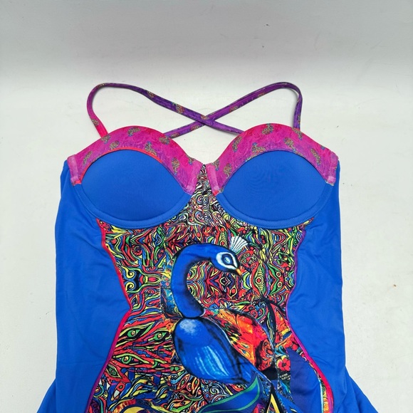 NWT BLUMOSS ZENANA HALTER MAILLOT ONE-PIECE SWIMSUIT - Picture 8 of 15